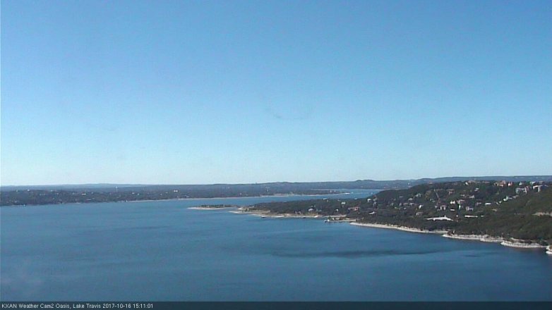 Lake Travis webcam, October 16, 2017 2:15 PM CT