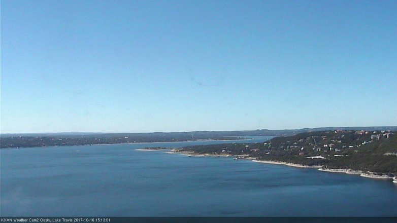Lake Travis webcam, October 16, 2017 2:20 PM CT