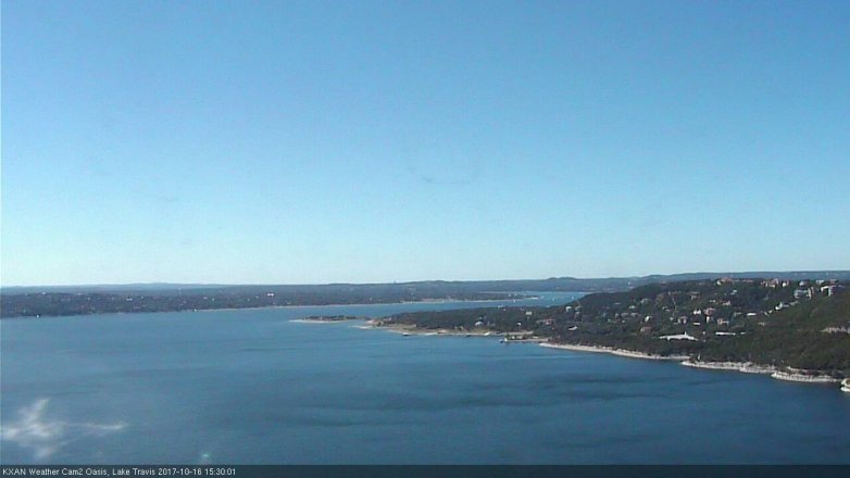 Lake Travis webcam, October 16, 2017 2:35 PM CT