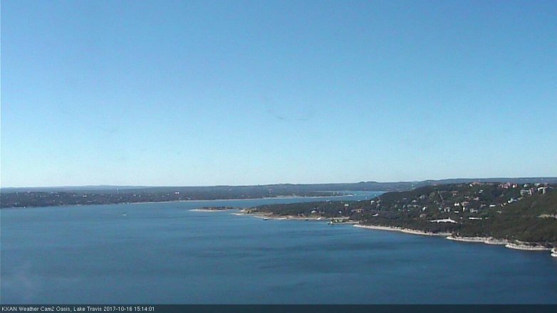 Lake Travis webcam, October 16, 2017 2:40 PM CT