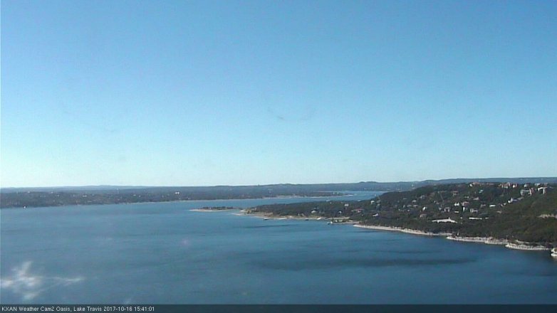 Lake Travis webcam, October 16, 2017 2:45 PM CT
