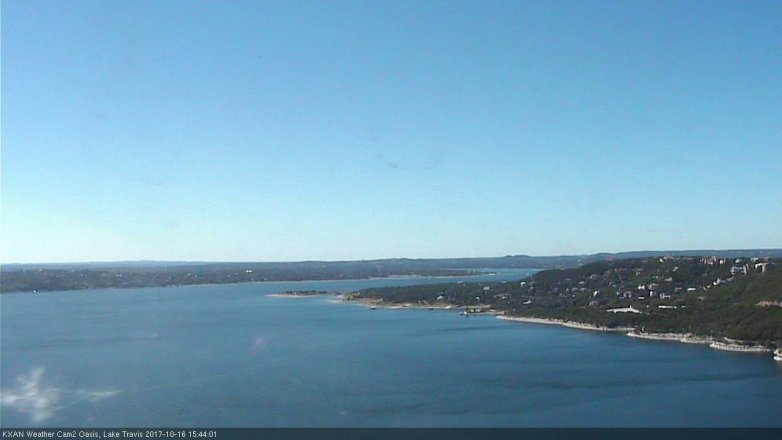 Lake Travis webcam, October 16, 2017 3:10 PM CT