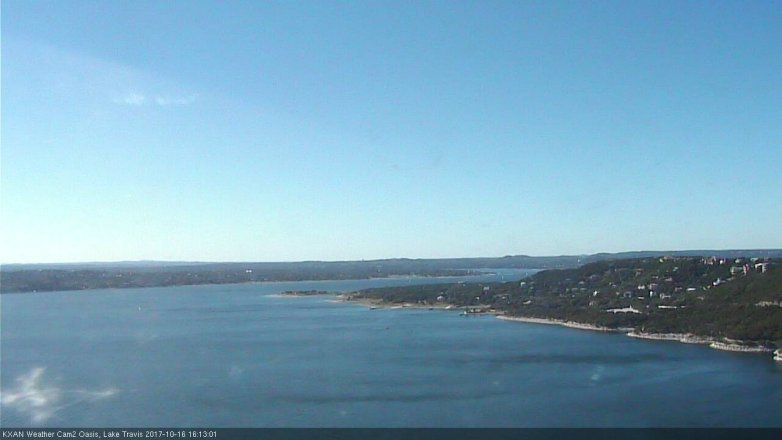 Lake Travis webcam, October 16, 2017 3:40 PM CT