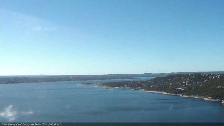 Lake Travis webcam, October 16, 2017 3:45 PM CT