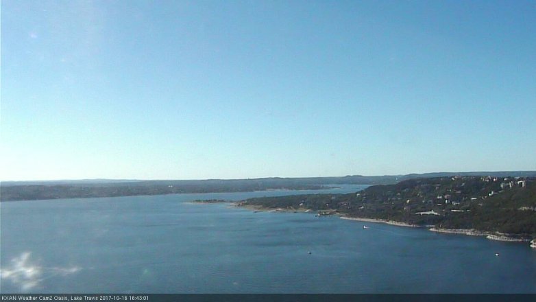 Lake Travis webcam, October 16, 2017 3:50 PM CT