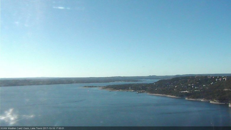 Lake Travis webcam, October 16, 2017 4:30 PM CT