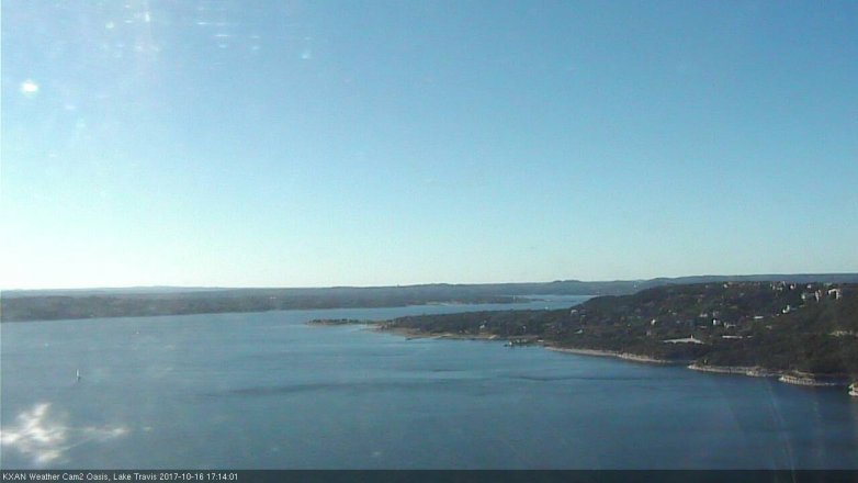 Lake Travis webcam, October 16, 2017 4:35 PM CT