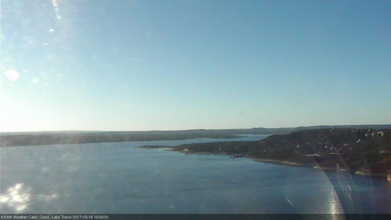Lake Travis webcam, October 16, 2017 5:25 PM CT