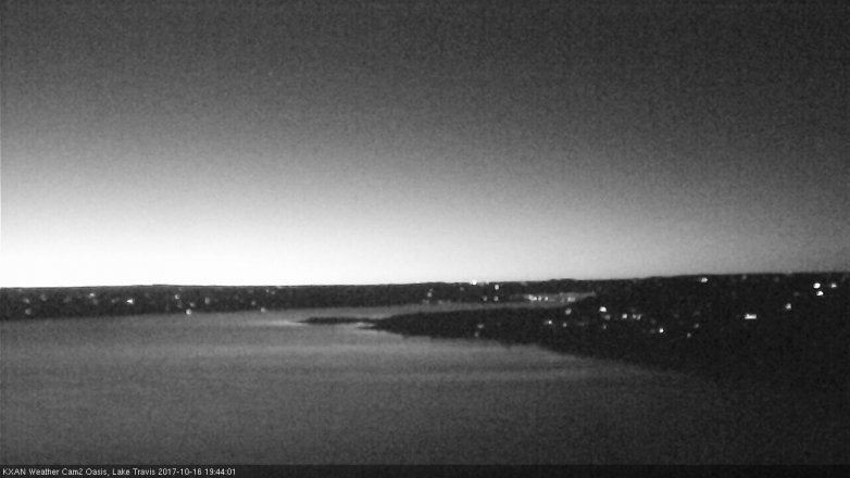 Lake Travis webcam, October 16, 2017 6:55 PM CT