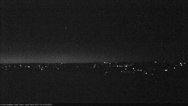 Lake Travis webcam, October 16, 2017 7:15 PM CT