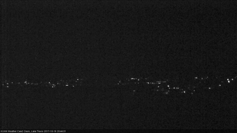 Lake Travis webcam, October 16, 2017 7:55 PM CT