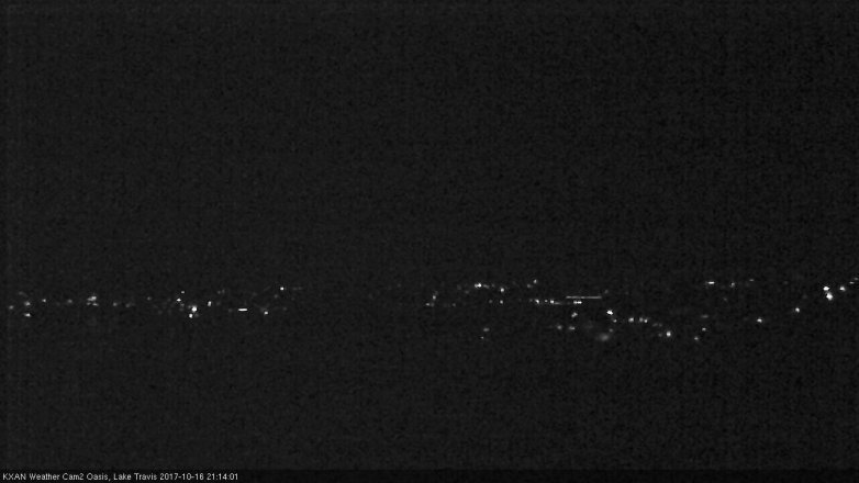 Lake Travis webcam, October 16, 2017 8:20 PM CT