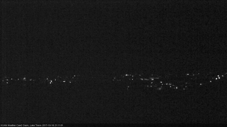 Lake Travis webcam, October 16, 2017 8:35 PM CT