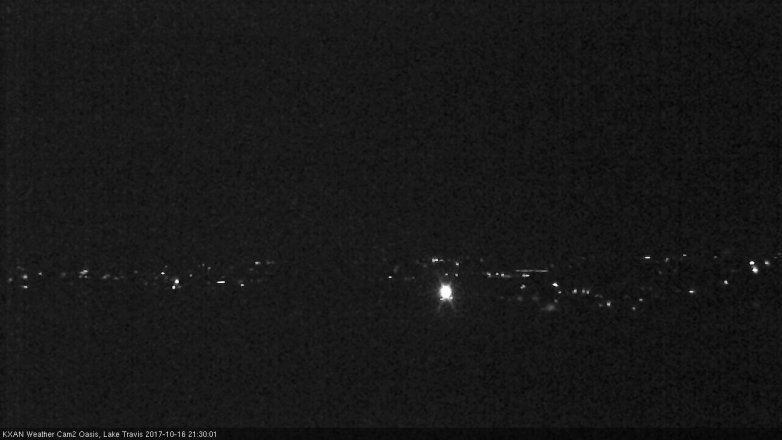 Lake Travis webcam, October 16, 2017 8:40 PM CT