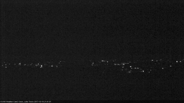 Lake Travis webcam, October 16, 2017 9:00 PM CT