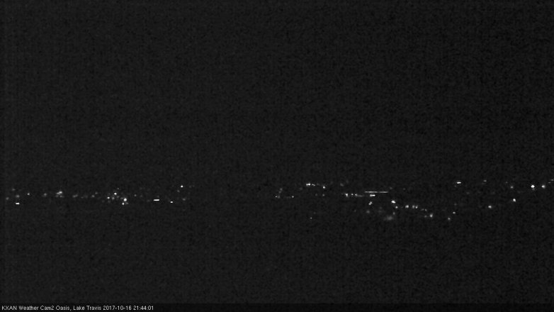 Lake Travis webcam, October 16, 2017 9:10 PM CT