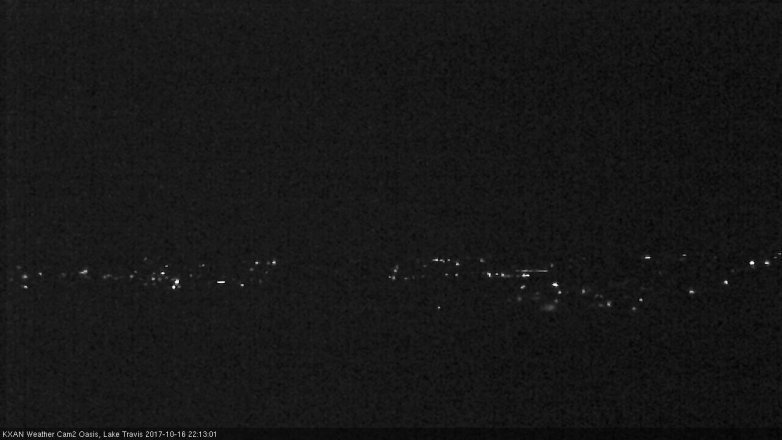 Lake Travis webcam, October 16, 2017 9:20 PM CT