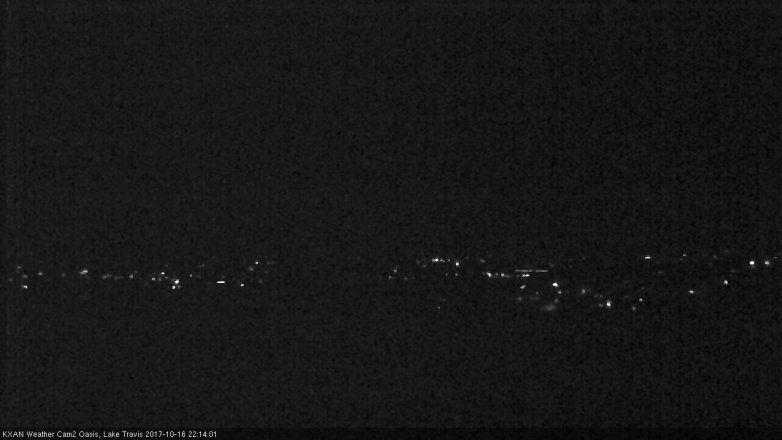 Lake Travis webcam, October 16, 2017 9:35 PM CT