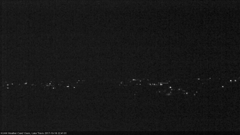 Lake Travis webcam, October 16, 2017 10:00 PM CT