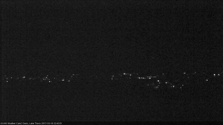 Lake Travis webcam, October 16, 2017 10:10 PM CT