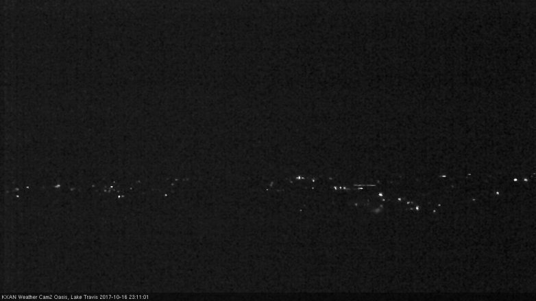 Lake Travis webcam, October 16, 2017 10:20 PM CT