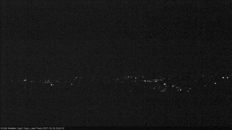 Lake Travis webcam, October 16, 2017 11:00 PM CT