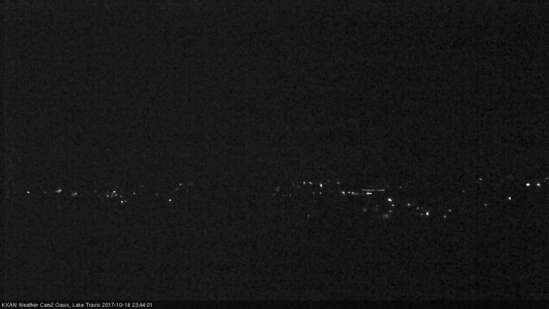 Lake Travis webcam, October 16, 2017 11:10 PM CT