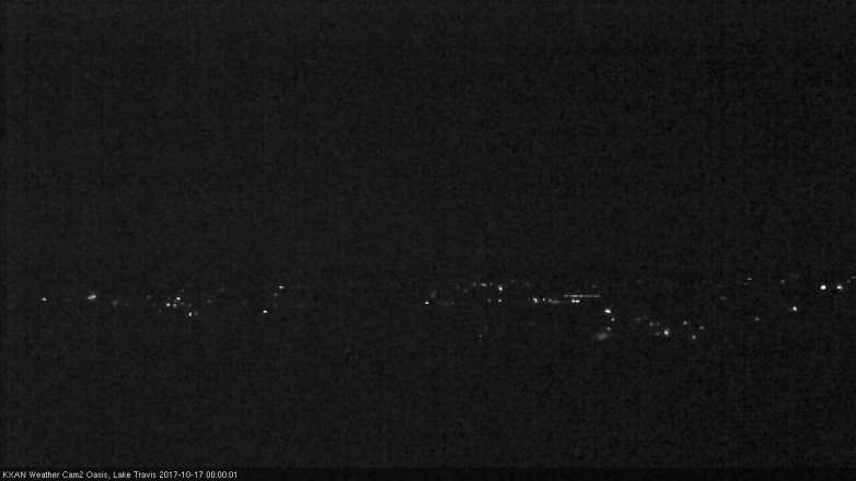Lake Travis webcam, October 16, 2017 11:20 PM CT