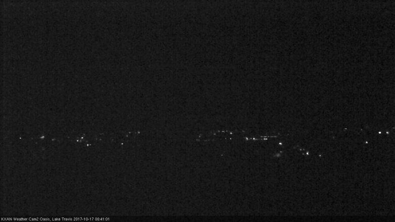 Lake Travis webcam, October 16, 2017 11:45 PM CT