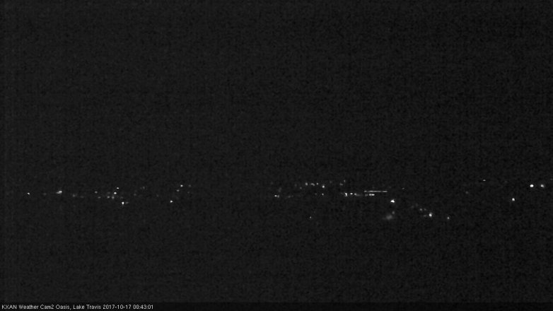 Lake Travis webcam, October 16, 2017 11:55 PM CT