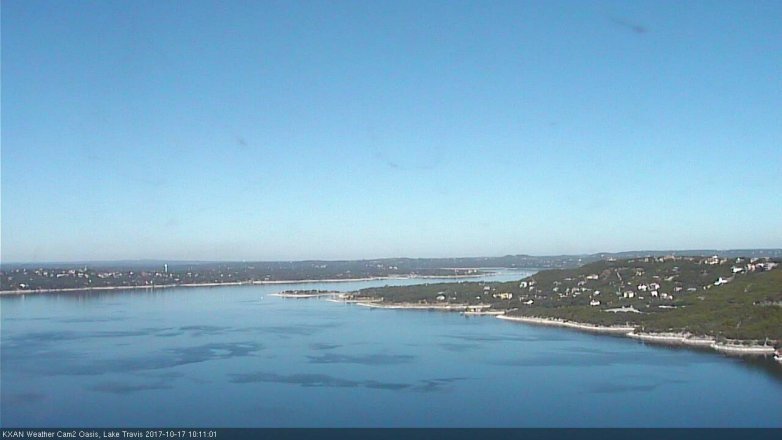 Lake Travis webcam, October 17, 2017 9:15 AM CT