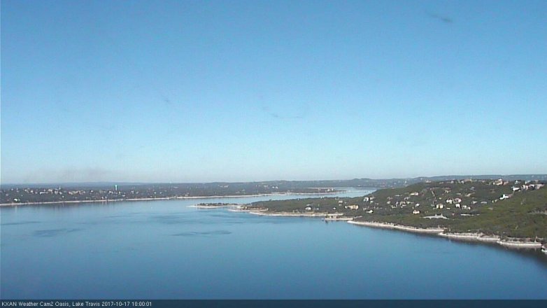 Lake Travis webcam, October 17, 2017 9:20 AM CT