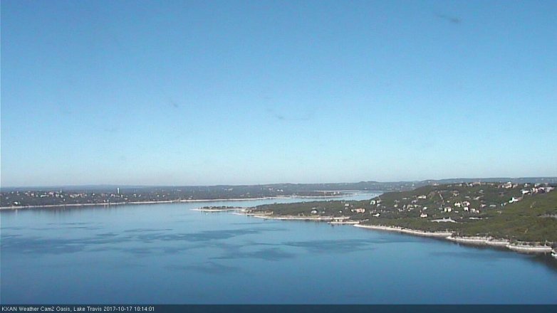 Lake Travis webcam, October 17, 2017 9:25 AM CT