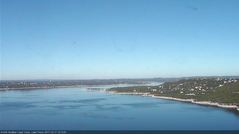 Lake Travis webcam, October 17, 2017 9:35 AM CT