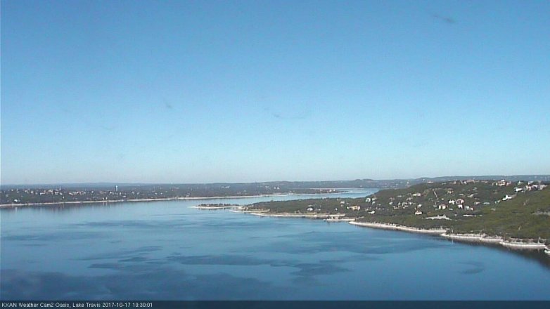 Lake Travis webcam, October 17, 2017 9:45 AM CT