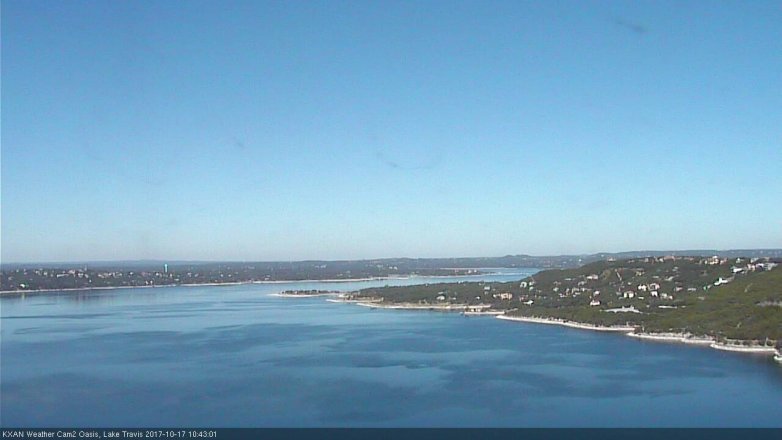 Lake Travis webcam, October 17, 2017 10:10 AM CT