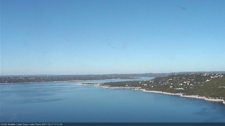 Lake Travis webcam, October 17, 2017 10:30 AM CT