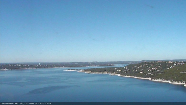 Lake Travis webcam, October 17, 2017 11:05 AM CT