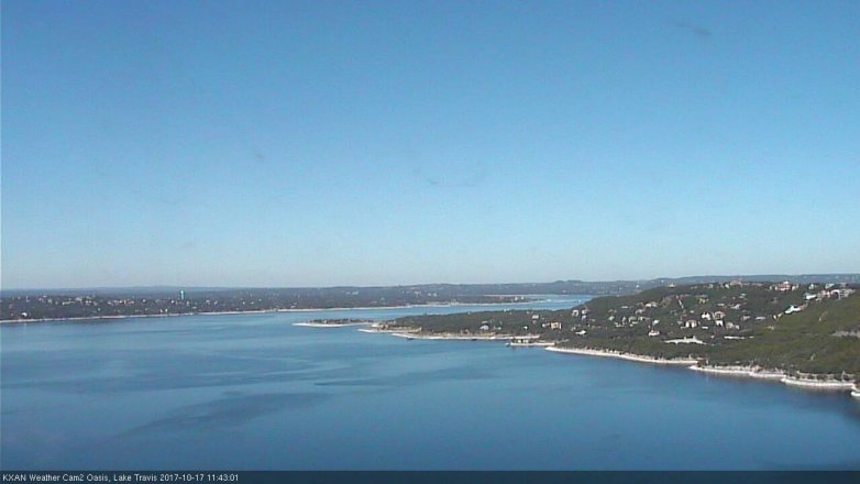 Lake Travis webcam, October 17, 2017 11:10 AM CT