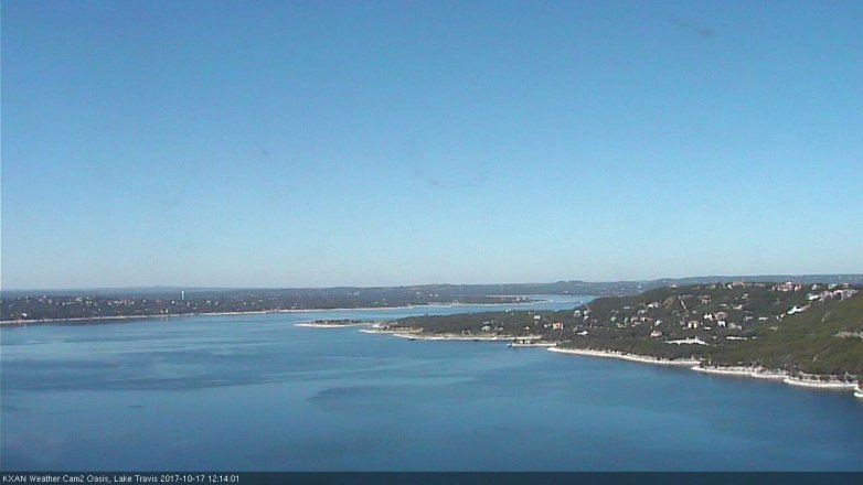 Lake Travis webcam, October 17, 2017 11:30 AM CT