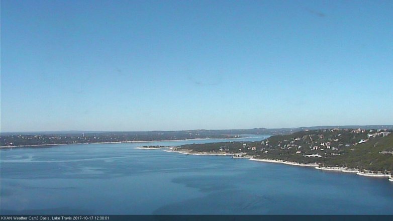 Lake Travis webcam, October 17, 2017 11:40 AM CT