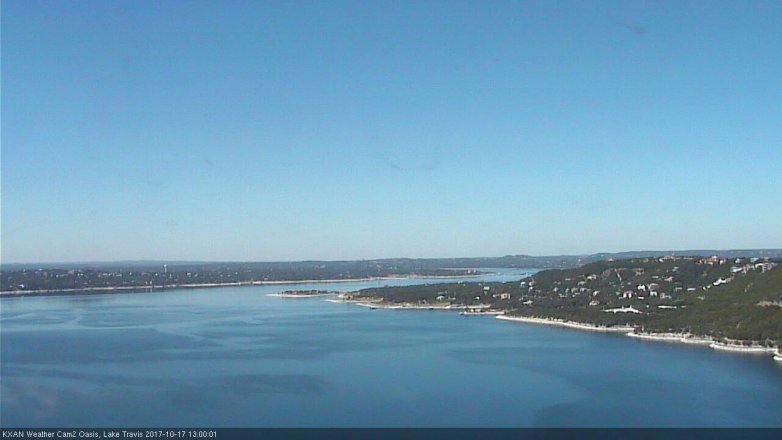 Lake Travis webcam, October 17, 2017 12:05 PM CT