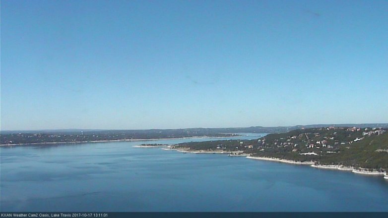 Lake Travis webcam, October 17, 2017 12:15 PM CT