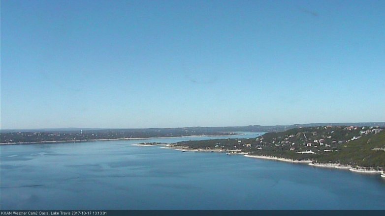 Lake Travis webcam, October 17, 2017 12:30 PM CT