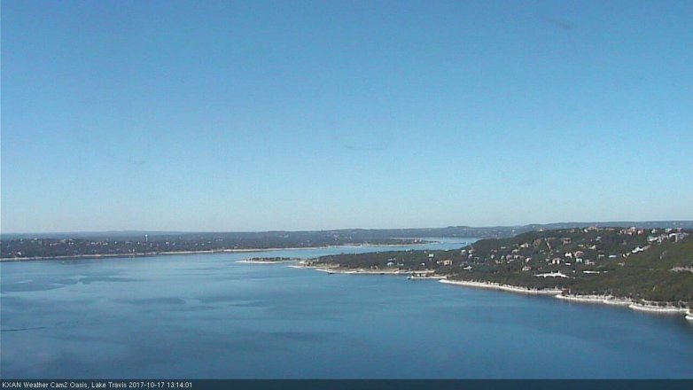 Lake Travis webcam, October 17, 2017 12:35 PM CT