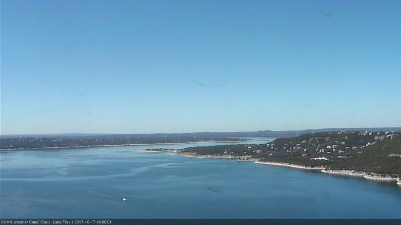 Lake Travis webcam, October 17, 2017 1:20 PM CT