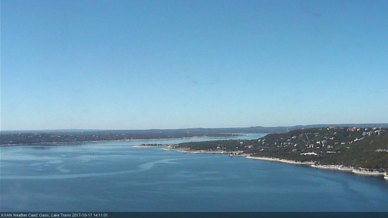 Lake Travis webcam, October 17, 2017 1:40 PM CT