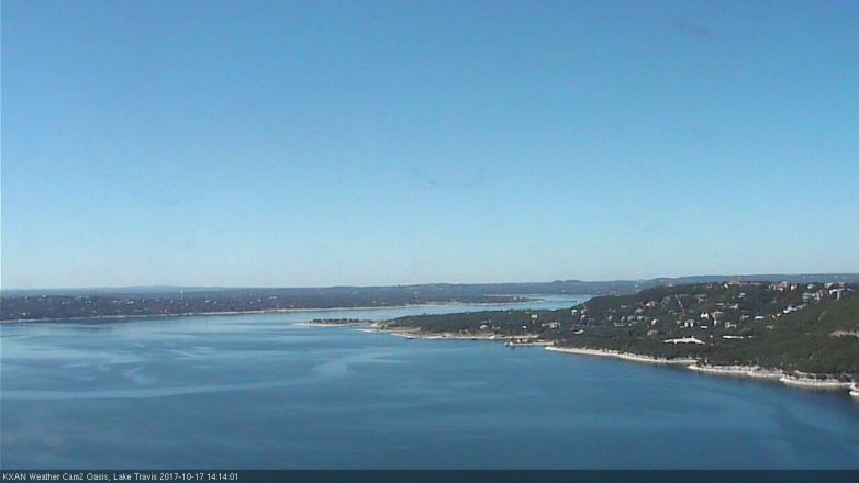 Lake Travis webcam, October 17, 2017 1:45 PM CT