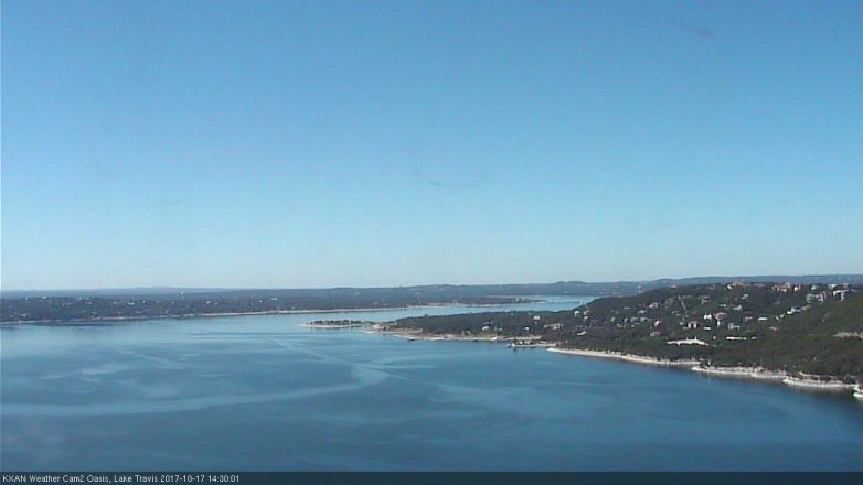 Lake Travis webcam, October 17, 2017 1:50 PM CT