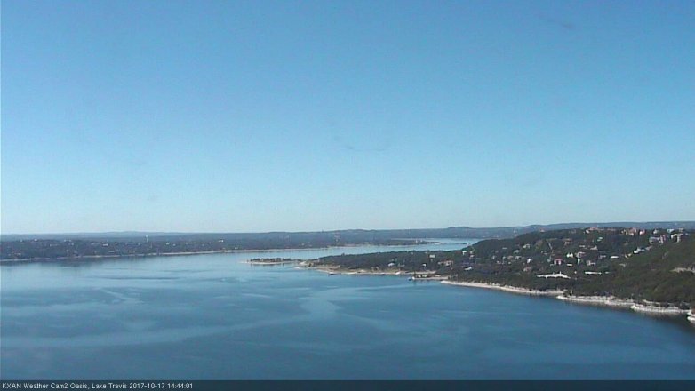 Lake Travis webcam, October 17, 2017 1:55 PM CT
